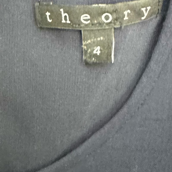 Theory Talma Malaya‎ Shift Dress with Front Pockets Navy Dark Blue Size 4 - Picture 7 of 11